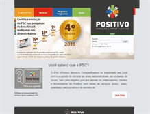 Tablet Screenshot of csc.positivo.com.br